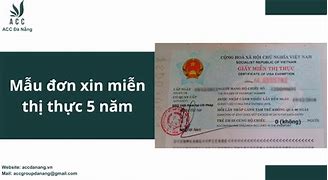 Mẫu Đơn Xin Miễn Thị Thực Visa 5 Năm